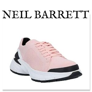 NIB NEIL BARRETT BOLT LACE UP SNEAKER SZ 9/42